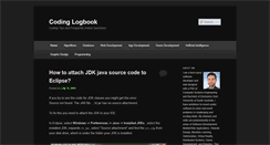 Desktop Screenshot of codinglogbook.com